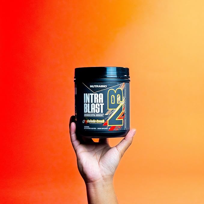 NutraBio Intra Blast Bcaa Powder Amino Acid Supplement Electrolyte &amp Hydration Blend Intra Pre Workout &amp Muscle Recovery 20g Eaa Amino Acids Powder 5g Glutamine- Colada Crush 30 Serving