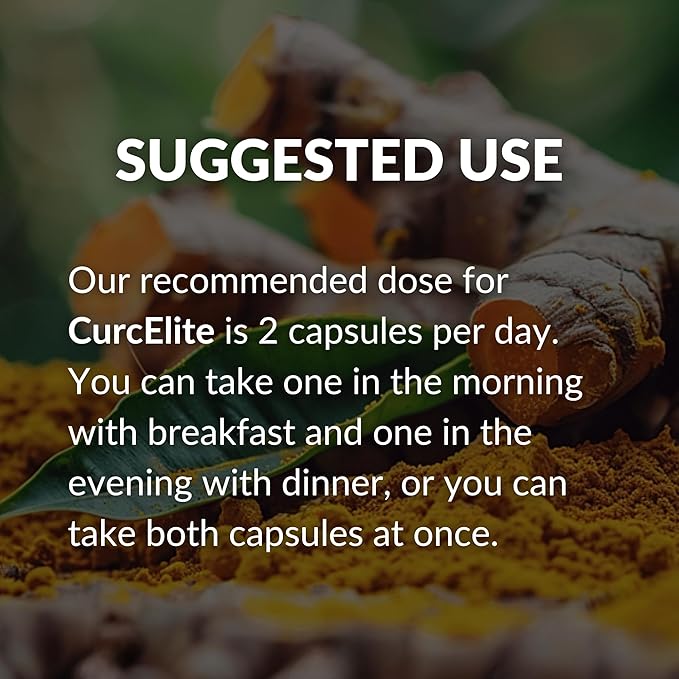 Mara Labs CurcElite Curcumin | Turmeric Extract 95% Curcuminoids | Vegan No Fillers and Non-GMO | 60 Vegan Capsules