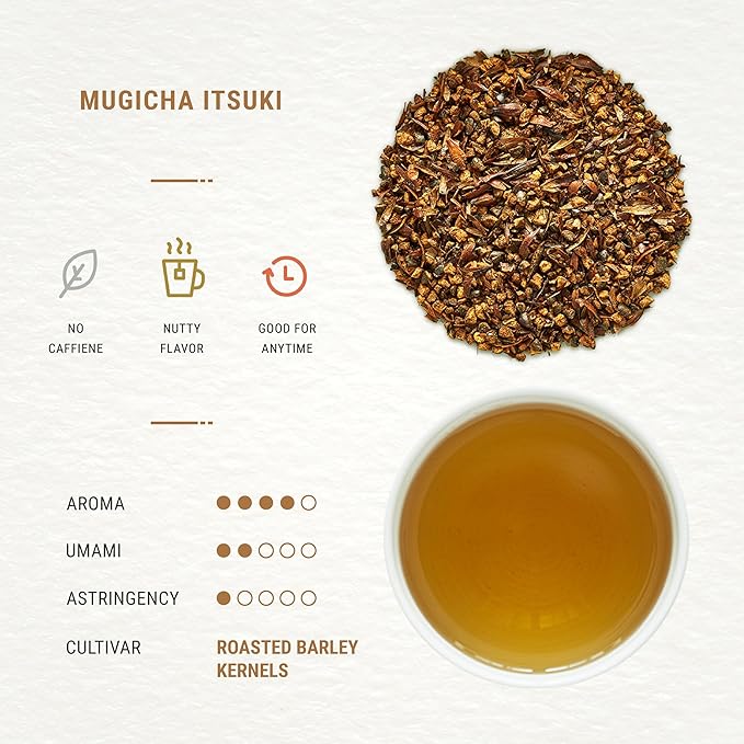Senbird Premium Mugicha - Japanese Herbal Barley Tea from Hokkaido Japan - 30 Caffeine-Free Tea bags (8.8oz/249g)