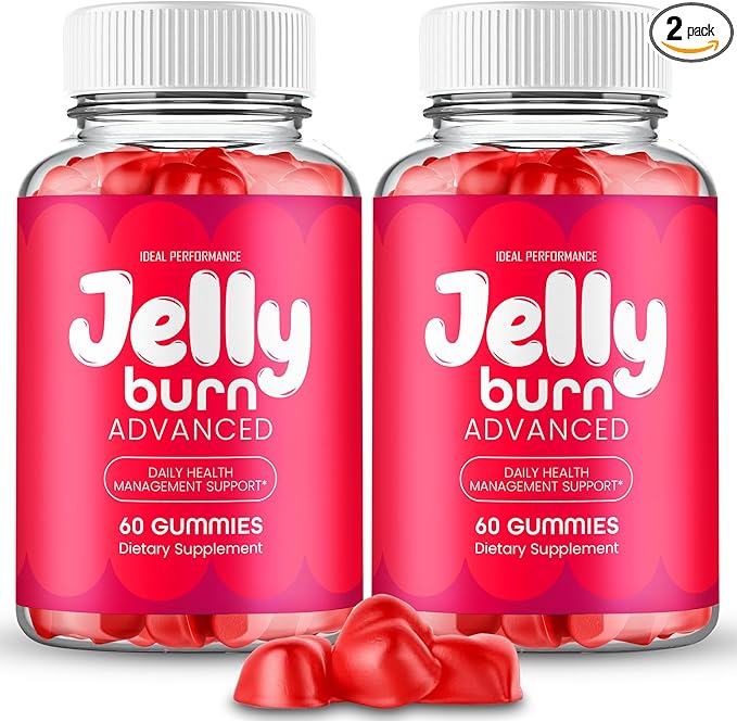 Jelly Burn Gummies Official JellyBurn Gummy Supplement - Maximum Strength All Natural Health &amp Wellness Support Advanced Formula for Active Lifestyle Jelly Burn Gummy Support Reviews (2 Pack)
