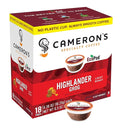Cameron's Coffee Single Serve Pods Flavored Highlander Grog 18 Count (Pack of 1)