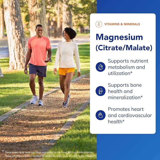 Pure Encapsulations Magnesium (Citrate/Malate) - Magnesium Supplement to Support Nutrient Utilization Energy Bones &amp Heart Health* - with Magnesium Citrate &amp Malate - 180 Capsules