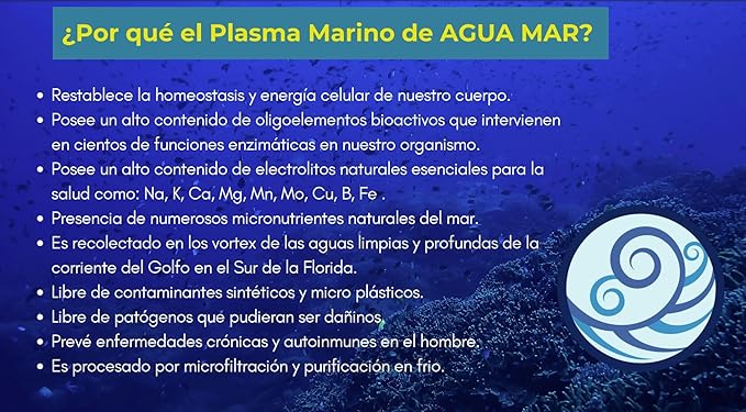 Plasma Marino - HYPERTONIC SEA WATER 16.09 oz Pack of 6