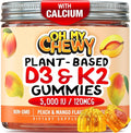 OH MY CHEWY Center-Filled Vitamin D3 K2 &amp Calcium Gummies - Supplement for Healthy Teeth Bone &amp Energy - 5000 IU D3 120 mcg K2(MK-7) 120 mg CA - Vegan &amp Non-GMO - 120 Count
