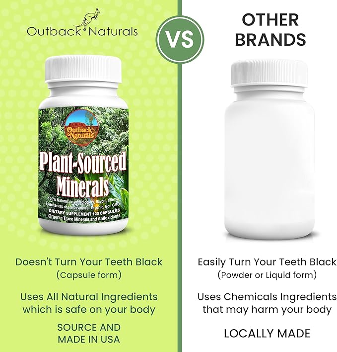 Fulvic Humic Mineral Blend of Plant-Sourced Trace Minerals Electrolytes Gut Health Cognitive &amp Immune Support Pure Vitality Formula for Strength - 120 Capsules