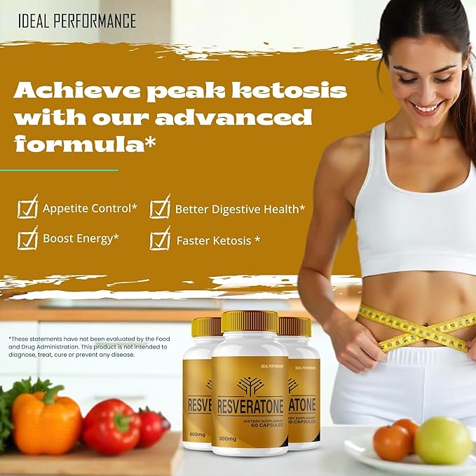 Resveratone Capsules Resveratone Advanced Formula Pills - Maximum Strength Resveratone Keto Capsules Resveratone Pills Official Formula Resveratone Keto Capsules Reviews (5 Pack)