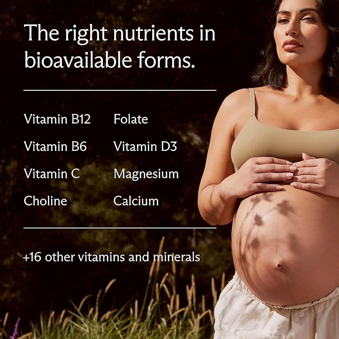 Needed. Prenatal Multivitamin with Citrus Scent Insert - Complete Prenatal Multi for Before During &amp After Pregnancy - 26 Optimal Nutrients Including Choline Vitamin B &amp Folate - 30 Day Su
