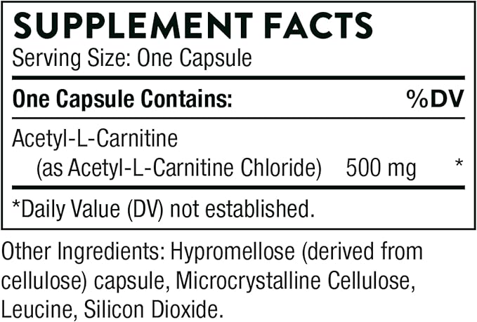 THORNE - Antioxidant Nerve Support Duo - Alpha-Lipoic Acid &amp Acetyl-L-Carnitine Bundle - 60 Servings