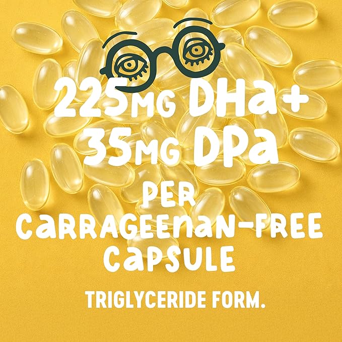 Freshfield Vegan Omega 3 Algae (Algal) Oil Fish Oil Free Company Third Party Tested Carrageenan Free DHA Supplement w/DPA Plant Based Omega. Supports Heart Brain Joint Health