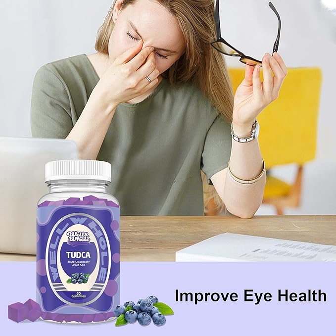 Well&ampWhole Grass Fed Beef Liver Gummies Dessicated Beef Liver Supplement and TUDCA Bile Salts Liver Support Supplement 1000mg +Milk Thistle 500mg