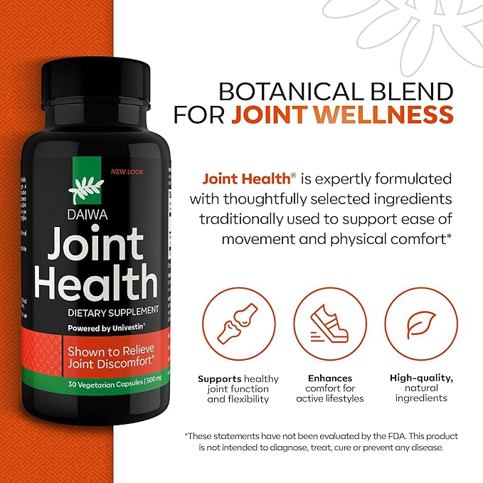 Daiwa Joint and Krill Oil Supplement Pack - Omega 3 Krill Oil Capsules with Herbal Blend 2-in-1 Formula