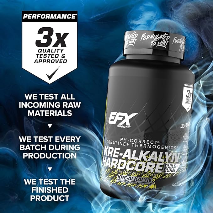 EFX Sports Kre-Alkalyn Hardcore 120 Capsules