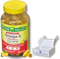 Omega 3 1000mg- Fish Oil 60 softgels (Pack of 1) Boxed By Fusion Shop Store