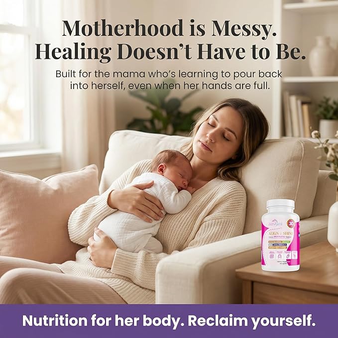 Align &amp Shine Postnatal Vitamins for Women - DHA Iron Folate Vitamin B12 &amp Myo-Inositol | Postpartum Recovery - Breastfeeding Friendly - 1 Month Supply (60 Capsules)