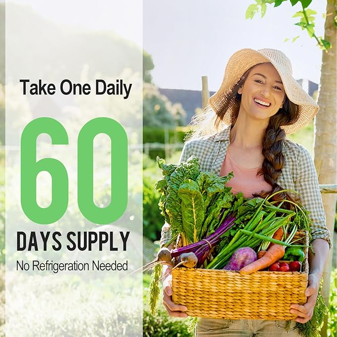 Probiotics for Women &amp Men - 300 Billion CFU 24 Strains Probiotics + 15 Organic Herbs Prebiotics for Digestive Gut Health Immune Constipation Diarrhea &amp Whole-Body Health - 4 Months Suppl