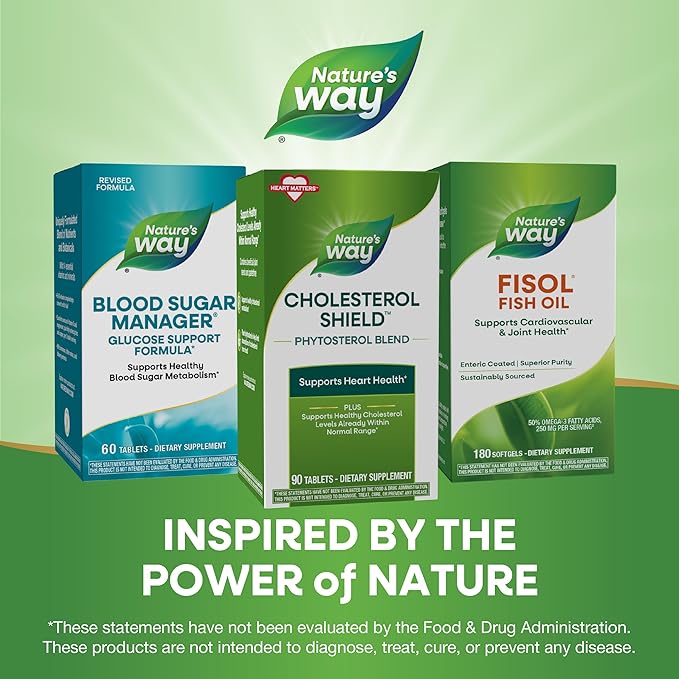 Nature's Way Enzymatic Therapy Supports Healthy Cholesterol Levels Already within a Normal Range* 90 Tablets