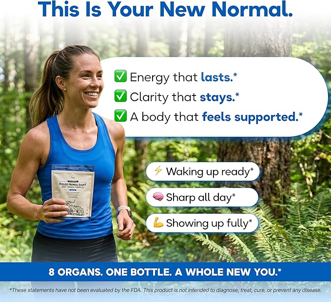 Grass Fed Beef Organ Supplement 3000mg (8 Organs) - Bone Marrow Thymus Liver Heart Kidney Trachea Spleen Lung - Freeze-Dried - 180 Capsules (30 Servings)