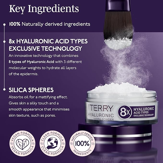 By Terry Hyaluronic Hydra-Powder | Colorless Loose Face Setting Powder Infused with Hyaluronic Acid | 10g (0.35oz)
