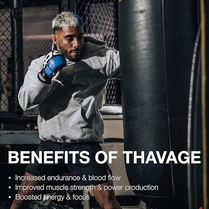 RAW Pre Workout Powder Thavage (Dragon Fruit) - Chris Bumstead Sports Nutrition Supplement for Men &amp Women - Cbum Pre Workout for Working Out Hydration Mental Focus &amp Energy - 40 Servings