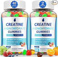 Creatine Gummies for Men &amp Women - Creatine Monohydrate Gummies 5g Muscle Builder Energy Boost &amp Pre-Workout Supplement Low Sugar Taurine Chewable Gummy 2 Pack