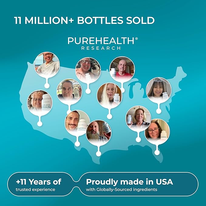 PUREHEALTH RESEARCH Bone Health Formula - for Bones Joint &amp Skeletal Wellness - with Calcium Magnesium Zinc Copper Manganese Potassium Vitamin K2 D3 C &amp More for Women &amp Men - 150
