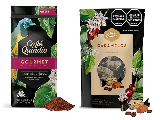 Gourmet Ground Coffee + Coffee Chewy Caramels