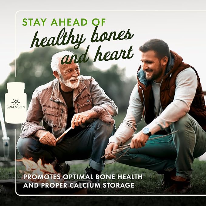 Swanson Maximum Strength Vitamin K2 (MK-7) Bone and Heart Health Supplement for Adults Over 50 Seeking Calcium Regulation - 200 mcg from Japanese Natto (30 Softgels 4 Pack)