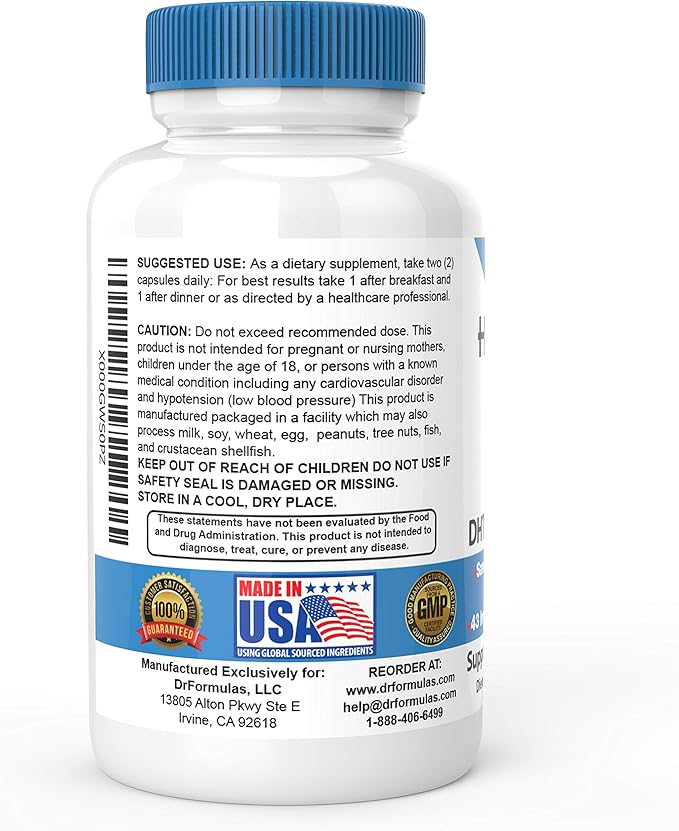DrFormulas DHT Blocker for Men and Women | HairOmega Advanced Hair Growth Supplements with Biotin 5000 mcg | Hair Loss Vitamins Pills 45 Day Supply