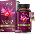 VINIA Piceid Resveratrol Supplement Capsules. Increases Blood Flow and Nitric Oxide. Blood Pressure and Heart Health Support | Antioxidant from Red Grapes | Non-GMO 60 Count