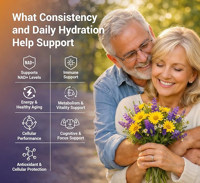 NAD+ Supplement 1000mg for Men &amp Women with NMNH NR Resveratrol &amp CoQ10 | Supports Healthy Aging Cellular Health &amp Wellness | Vitamin B &amp Antioxidant Support | 60 Capsules