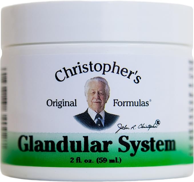 Christopher's Original Formulas Glandular System Ointment – 2 oz – Synergistic Herbal Blend for Glandular Support – Made in The USA