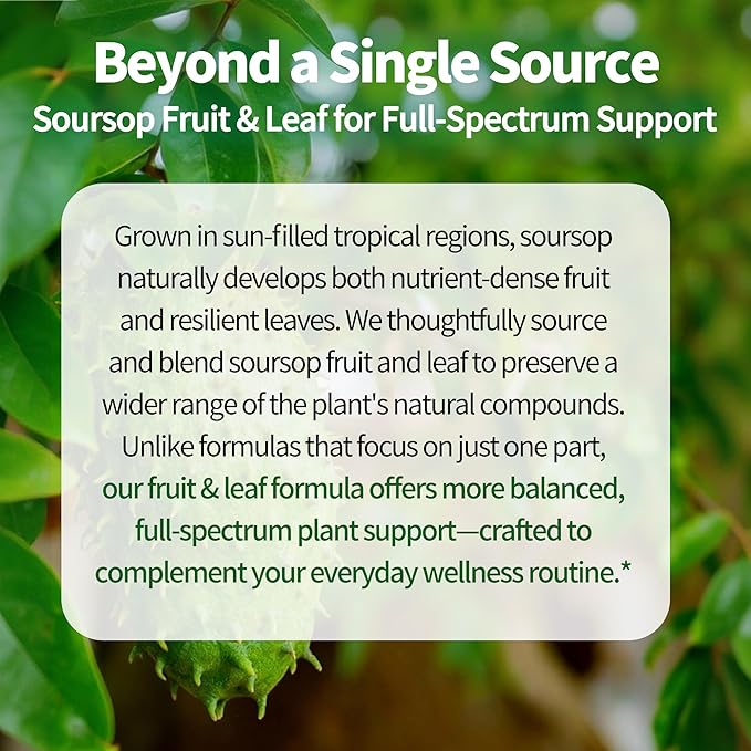 Soursop Bitters Liquid Drops 12 in 1 with Sea Moss Moringa Turmeric Echinacea &amp Ashwagandha Extract - Herbal Tonic for Digestive Wellness &amp Immune Support - 4 Fl Oz