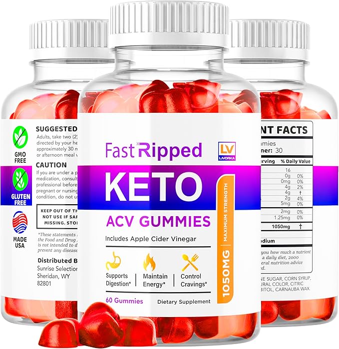 (3 Pack) Fast Ripped Keto ACV Gummies Advanced Weight Loss Fast Ripped Weight Loss Gummies Keto+ACV Keto ACV Gummies Ripped Keto Fast Ripped Keto Fast Ripped Keto + ACV Gummies 1050mg 3 Months