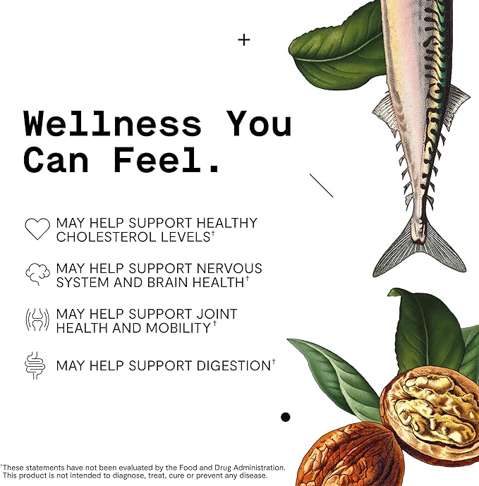 HEALIST Men’s Wellness Bundle – Probiotic + Omega 3 Supplement for Gut Heart Brain &amp Joint Health – 2-Pack 30 Vegan Capsules Each