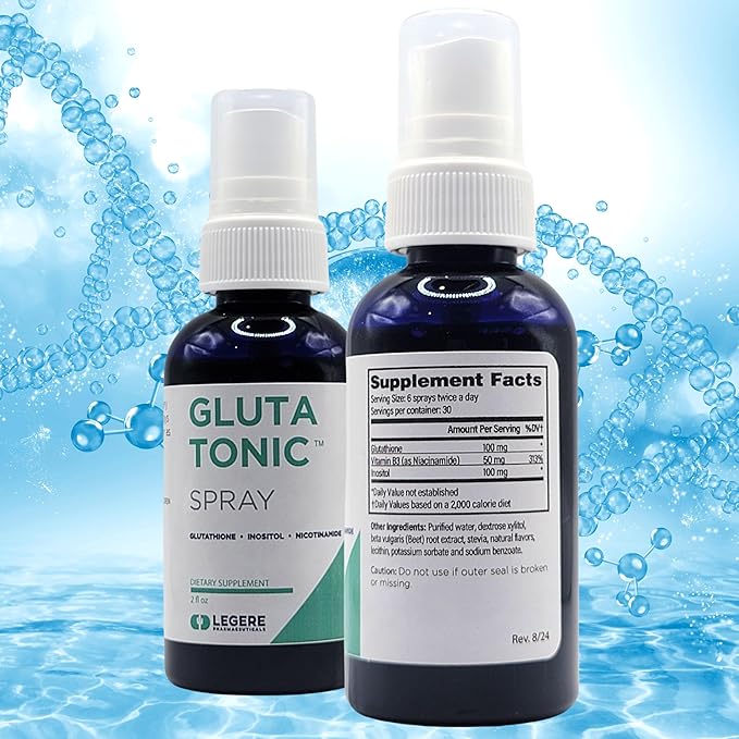 Legere Pharmaceuticals Sublingual Liquid Glutathione Spray 2 fl oz