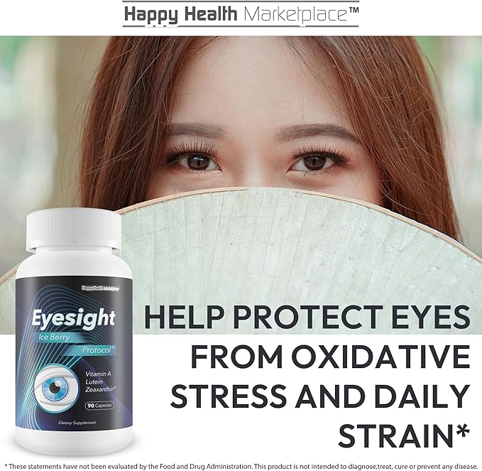 Eyesight Ice Berry Protocol - Our Best Vision Pills For Eyes - Eyesight Vitamins To Improve Eyesight - Vitamin A For Eye Health - Eye Health Vitamins Lutein And Zeaxanthin Lutein Zeaxanthin Supplement