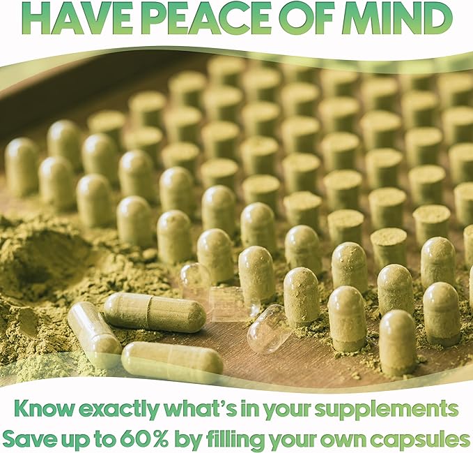 XPRS Nutra Vegan Size 3 Separated Capsules- 1000 Count Premium Empty Caps Separated in Bags - Clear Empty Capsules - Pills for DIY Supplement Filling