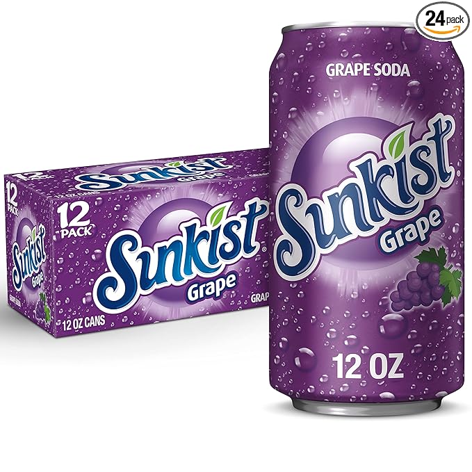 Sunkist Grape Soda 12Oz 24/Cs