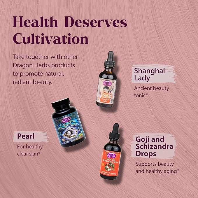 Dragon Herbs Hair and Nails | All Natural Supplement to Support Hair Nails Healthy Aging and Circulation | All Natural Ingredients Non-GMO (100 Capsules 500 mg Per Capsule)