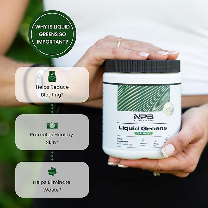 Nature's Pure Blend Super Greens Powder – Organic Greens Superfood Powder Supplements for Green Juice &amp Smoothie – Probiotic - Drink Mix for Energy Wellness and Digestion (Matcha Flavor 30 Servin