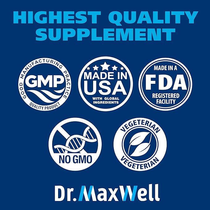 Dr. Maxwell Alpha GPC &amp Uridine 2X 60 Capsules + Phosphatidylserine &amp Bacopa 1x 120 Capsules 2 Months Supply