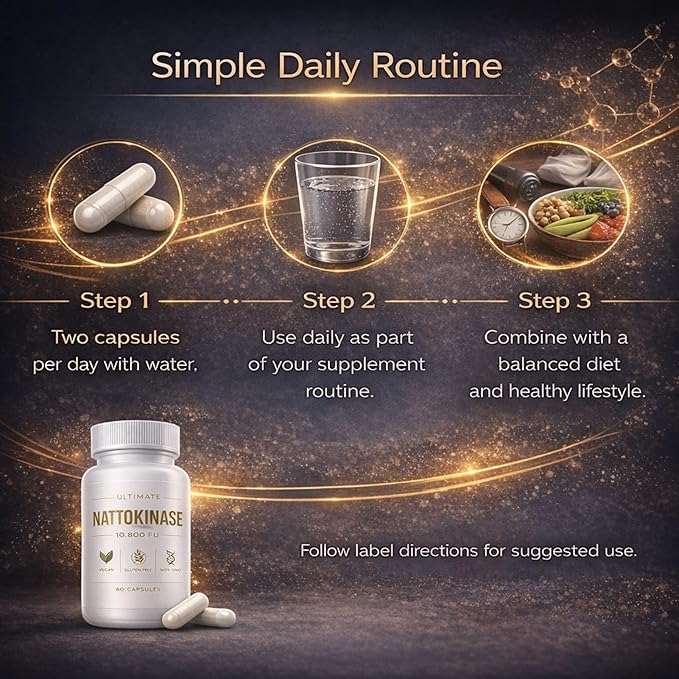 Ultimate Nattokinase - 10800 FU 60 Capsules (1Bottle)