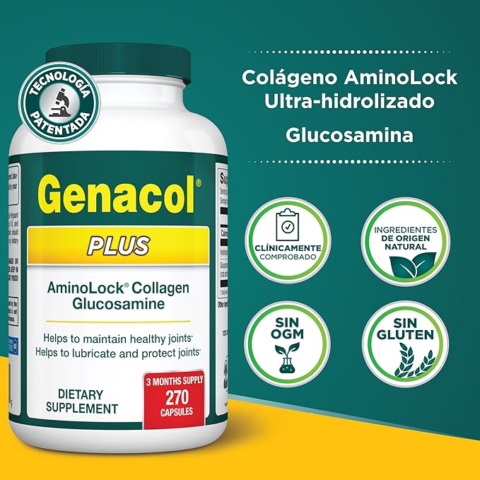 Genacol Glucosamine and Collagen Joint Supplement 270 Capsules
