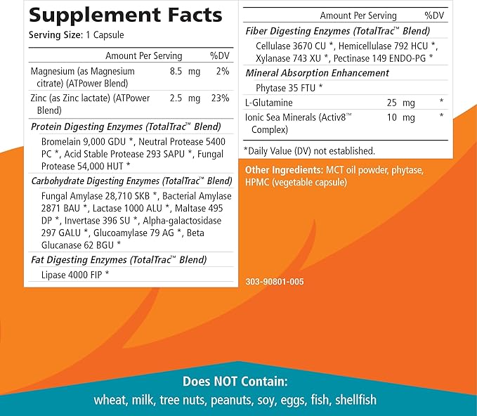 Real-Zymes™ VEGAN Digestive Enzymes Supplement with Probiotics for Better Digestion - Natural Support for Relief of Bloating Gas Belching Diarrhea Constipation IBS etc. - 30 Caps