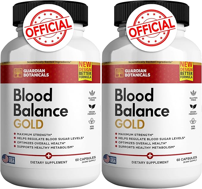 Guardian Botanicals Blood Balance All Natural Formula to Maintain Healthy Levels Maximum Strength Daily Formula Blood Balance Reviews (2 Pack - 120 Capsules)