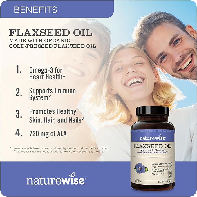 NatureWise Curcumin Turmeric 2250mg &amp Flaxseed Oil 1200mg Omega 3 6 9 Softgels for Joint Heart &amp Immune Support [1 &amp 2 Month Supply]