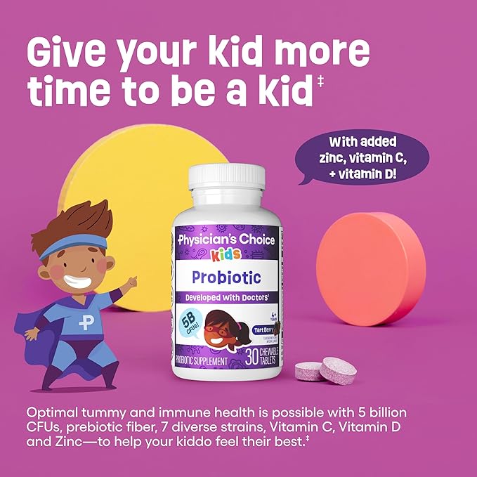 Physician's CHOICE - Women &amp Kids Digestive Care Bundle: Kids Probiotic + Women Probiotic 60ct