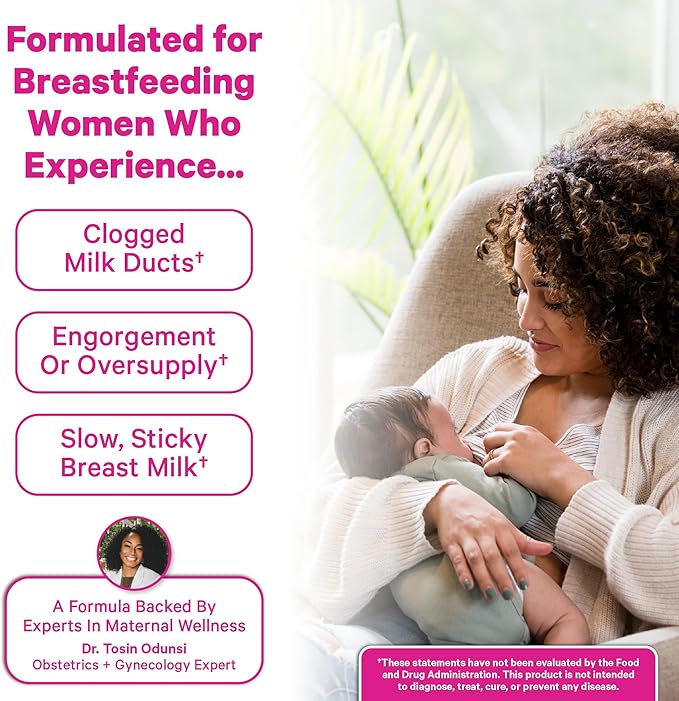 Pink Stork Sunflower Lecithin Supplement - 1200 mg for Clogged Milk Ducts - Breastfeeding Essentials for Postpartum Moms - Supports Breast Milk Flow - 60 Softgels