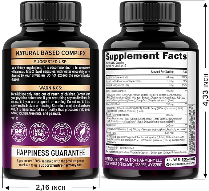 NUTRAHARMONY Biotin Collagen Keratin &amp Menopause Capsules