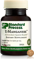 Standard Process E-Manganese - Antioxidant Health Support - Whole Food-Based Supplement with Vitamin E &amp Manganese - Supplement to Aid Cellular Health - 50 Tablets